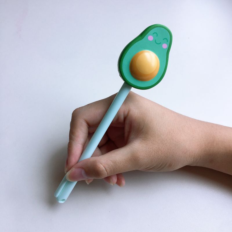 New Creative Soft Soft Rebound Kneading Pen Cute Super Cute Neutral Pen Creative Avocado Decompression Pen Vent Pen