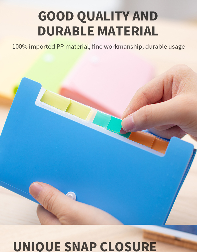 Pockets Expandable File Organizer with Cover, Portable Rainbow File Folder