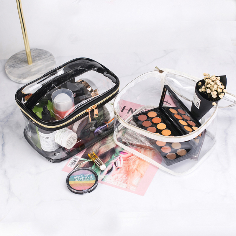 Transparent Cosmetic Case Waterproof Portable Wash Multi-Functional Travel Makeup Bag