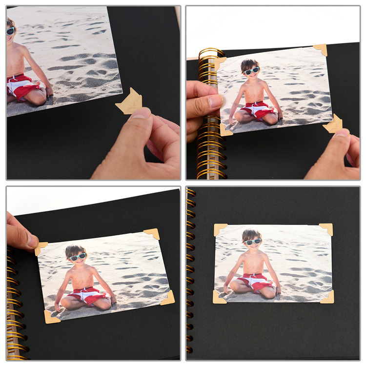 Promo Linen Cover Self Adhesive Photo Scrapbook Book Album