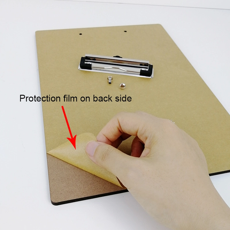 High Quality Sublimation Hardboard A4 Wooden Office Clip Board