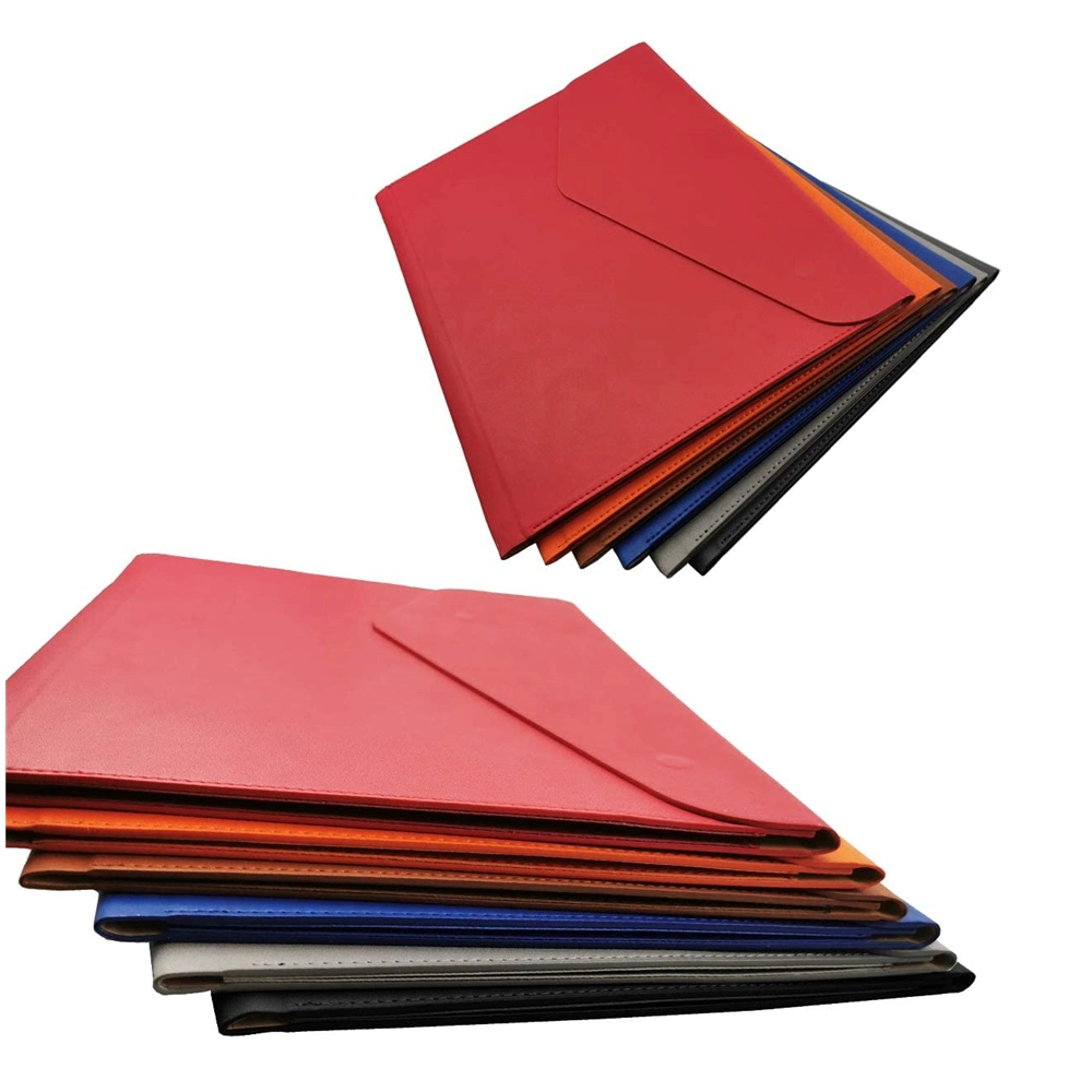 PU Leather A4 File Document Holder Waterproof Portfolio Envelope Folder Case with Invisible Magnetic Closure