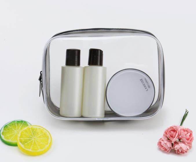Custom Printed Transparent PVC Bag Color Travel Makeup Bag