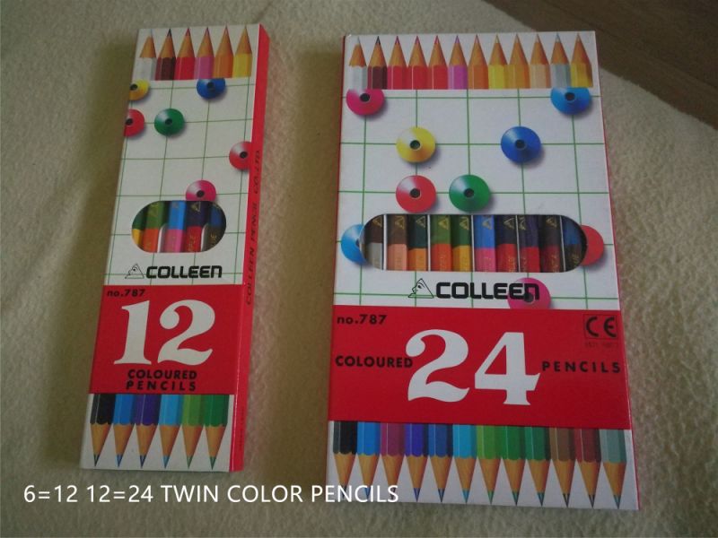 Stationery 12 Color Pencil, Wood Pencil, Drawing Pencil, Promotion Pencil
