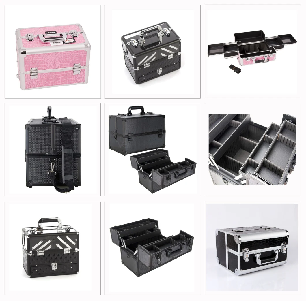 Hard Train Durable Portable Cosmetic Case/ Professional Beauty Case/ Cosmetic Storage Box