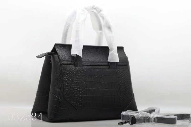 Fashion Crocodile Pattern Flap Leather Bag (F032534)