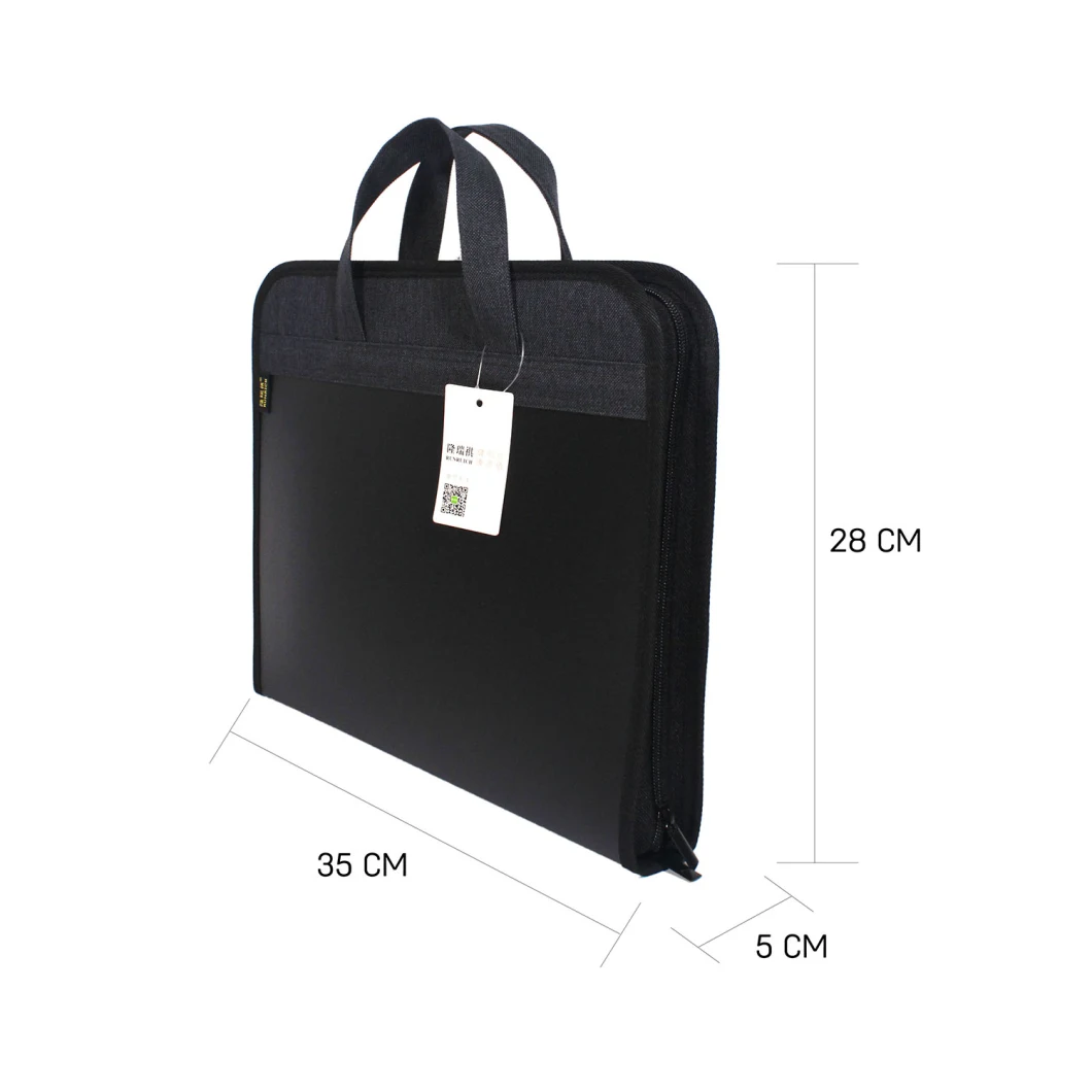 Fashion PP Reusable Accordion Designer Kraft File Bag