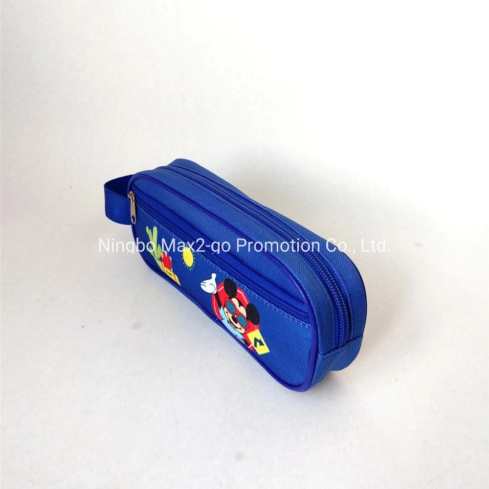 Cheap Polyester Portable Pencil Bag Give-Away Gifts Promotional Stationery