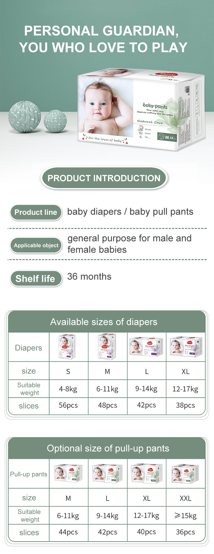 Boys Learning Design Training Pants/Girls Learning Pants One Month Dosage