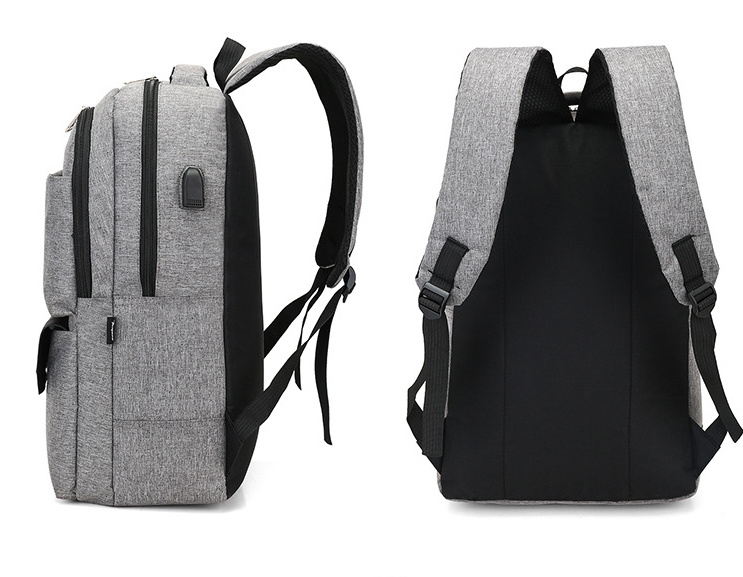 Men's External USB Charging Backpack Business Leisure Computer Bag Waterproof Wear Resistant Large Capacity Travel Student Bag