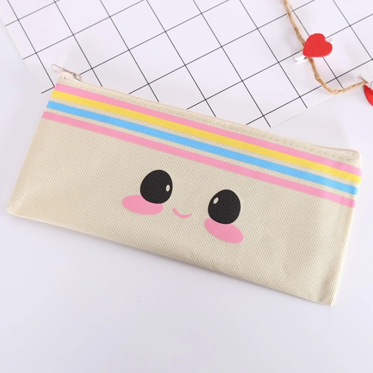 Cartoon Pencil Case Cute Student Stationery Oxford Canvas Pencil Bag Storage Pencil Bag