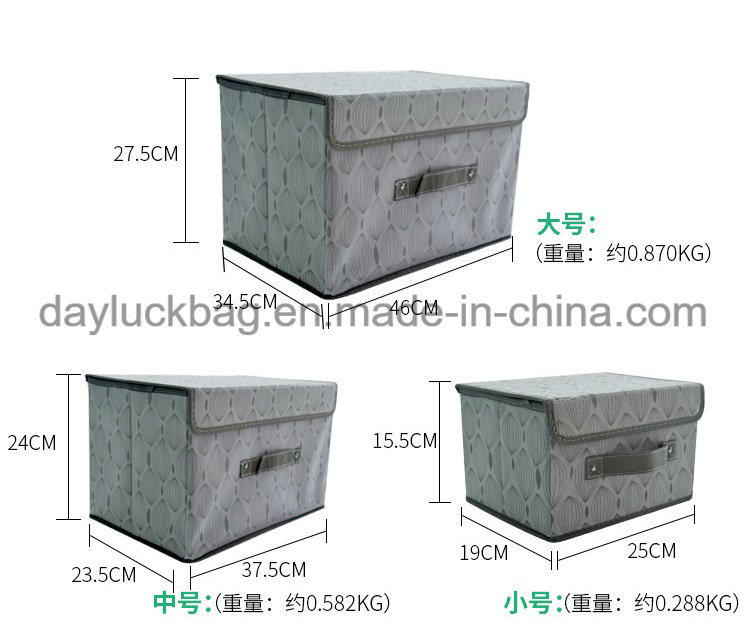 Collapsible Canvas Fabric Cube Storage Box Cloth Storage Bin