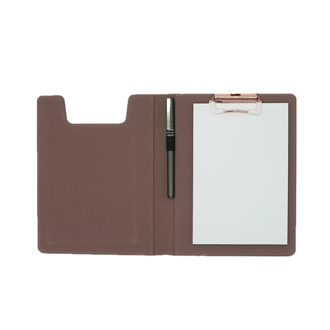 PU Leather Clipboard Clip Board with Note Pad