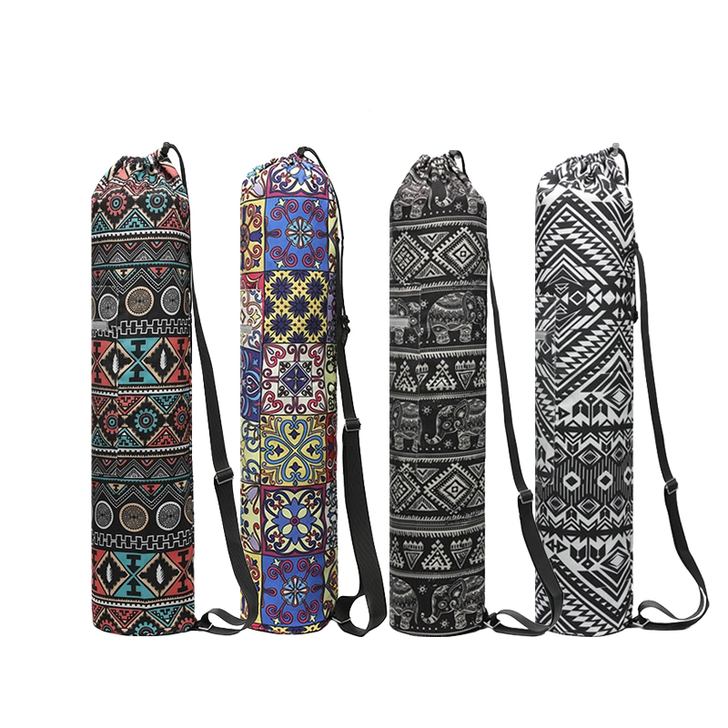 Waterproof Custom Hemp Yoga Bag Yoga Mat Bag Carry Canvas Bag