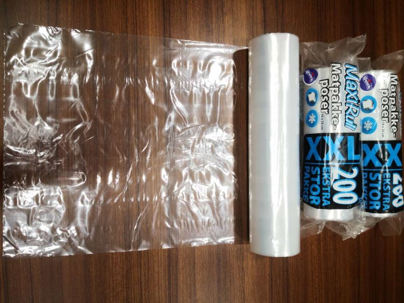 LDPE Disposable Ziplock Plastic Freezer Bag Fresh Food Storage Bag