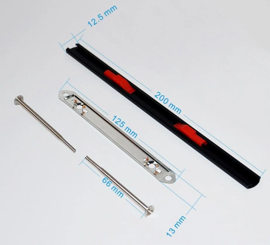 Metal and Plastic Spring Clip for File Fastener