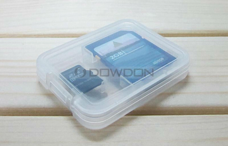 2 in 1 Plastic Memory Card Case for SD Micro SD TF Card