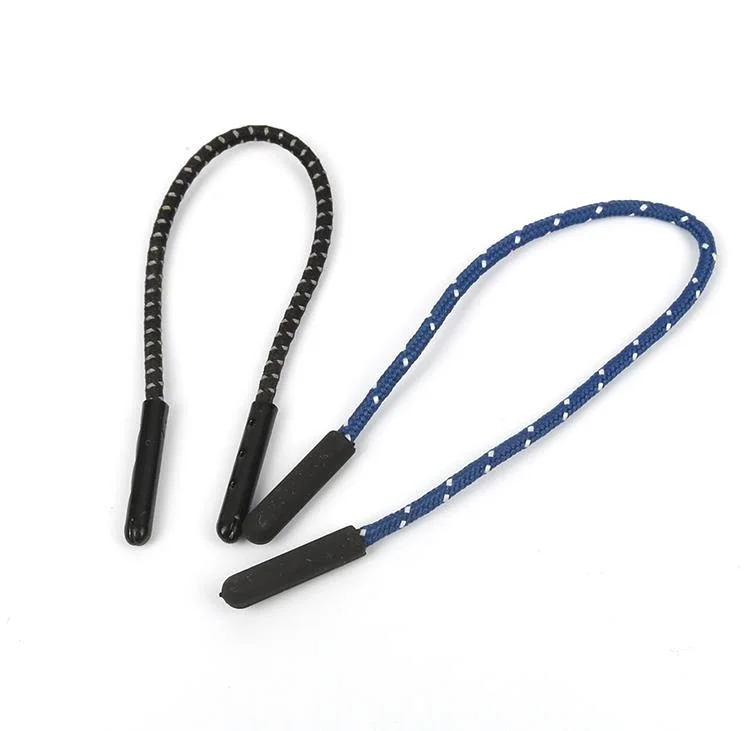 Decorative Silicone Zipper Pulls Tabs Double Open End Zipper Head