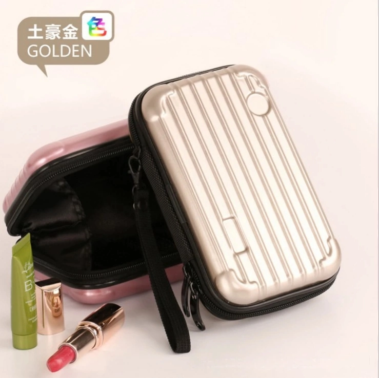 Colorful 7inch Hand Take Clear Zipper PC Plastic Cosmetic Case