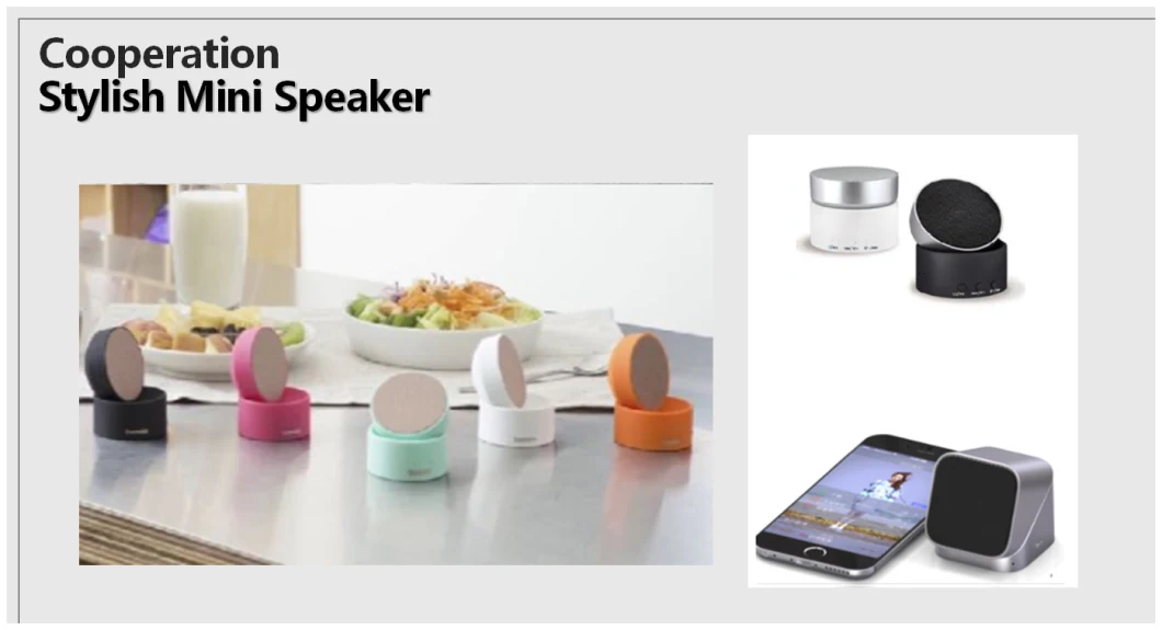 Triangle Metal Bluetooth Speaker, Mini Speaker, Aluminum Case with Silicone Button