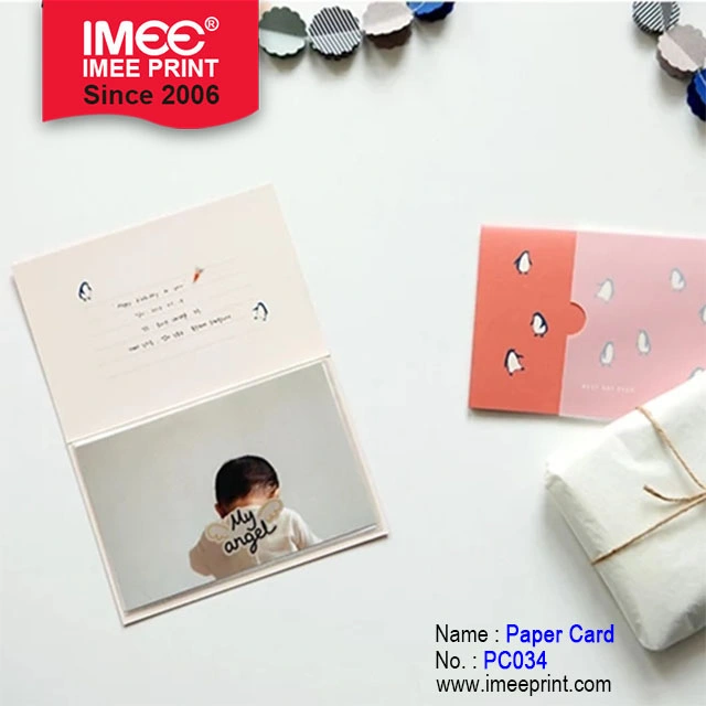 Imee Korean Authentic Small Fresh Cartoon Animal Creativity 6 Inch Album Style Greeting Card Holiday Blessing Card