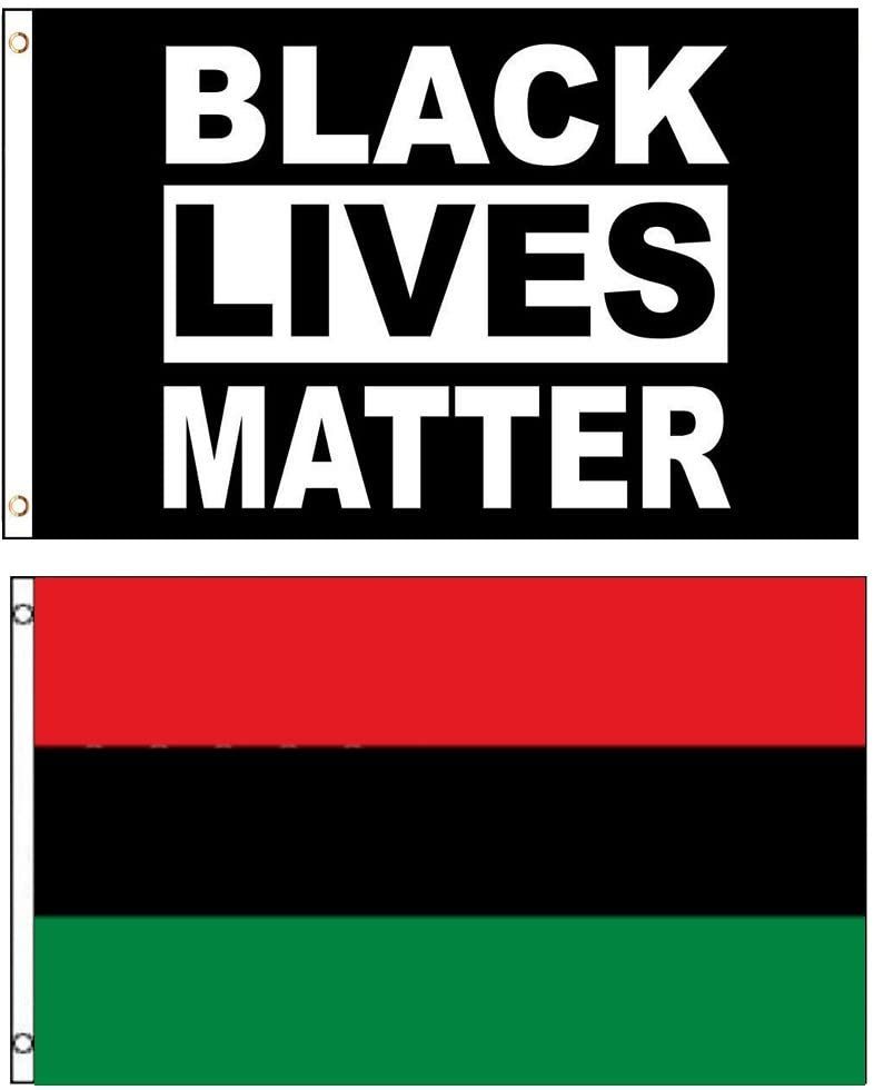 3'x5' Red Black Green Flag Blm Black Lives Matter Flag