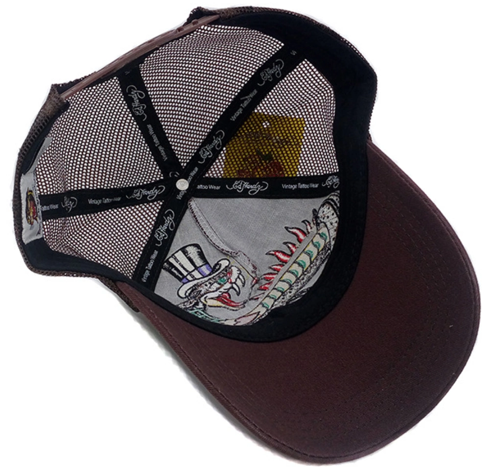 5 Panel Cotton and Mesh Custom Embroidery Fashion Brand Mesh Trucker Cap