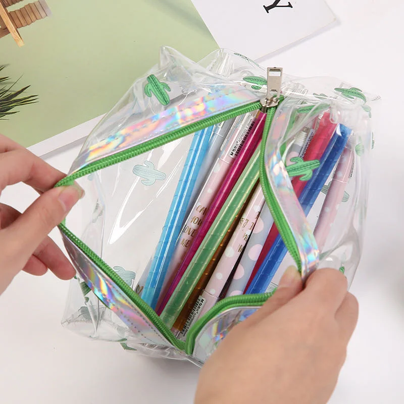 Cartoon Pencil Case School Supplies Stationery Bag Oxford Cloth Pencil Storage Bag Portable Pencil Case