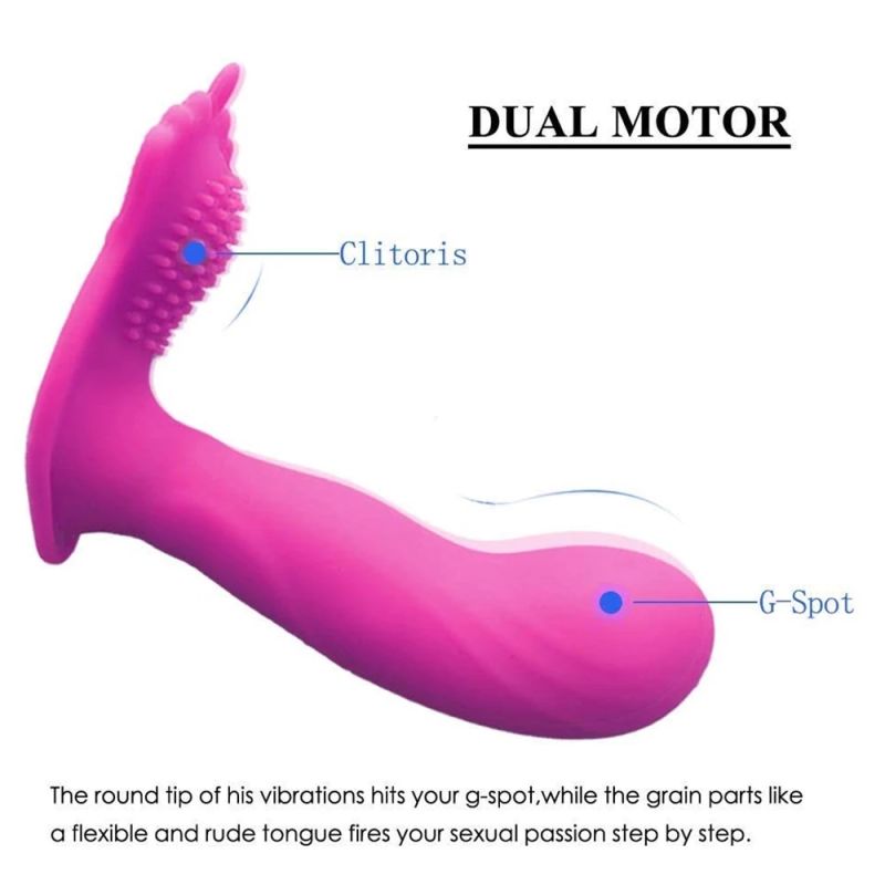 10 Mode Dual Pleasure Female Wearable Massager Remote Control Clitroal Wearable Vibrator