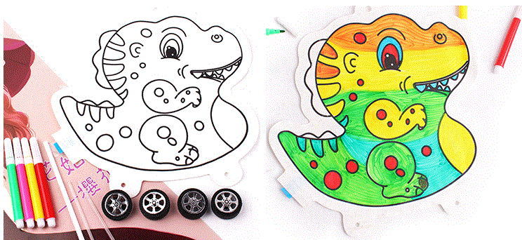 New Design Fancy Intellectual Development Creative Baby Painting and Drawing DIY Graffiti