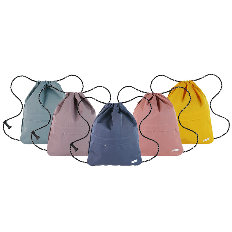 Wholesale Waterproof Oxford Beam Pockets Shoulder Bag Customised Drawstring Storage Bags