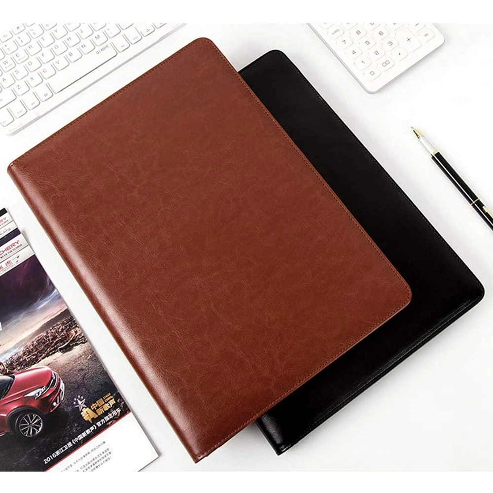 Custom Personalized File Binder Fashion Business Padfolio Faux Leather A4 Portfolio Folder