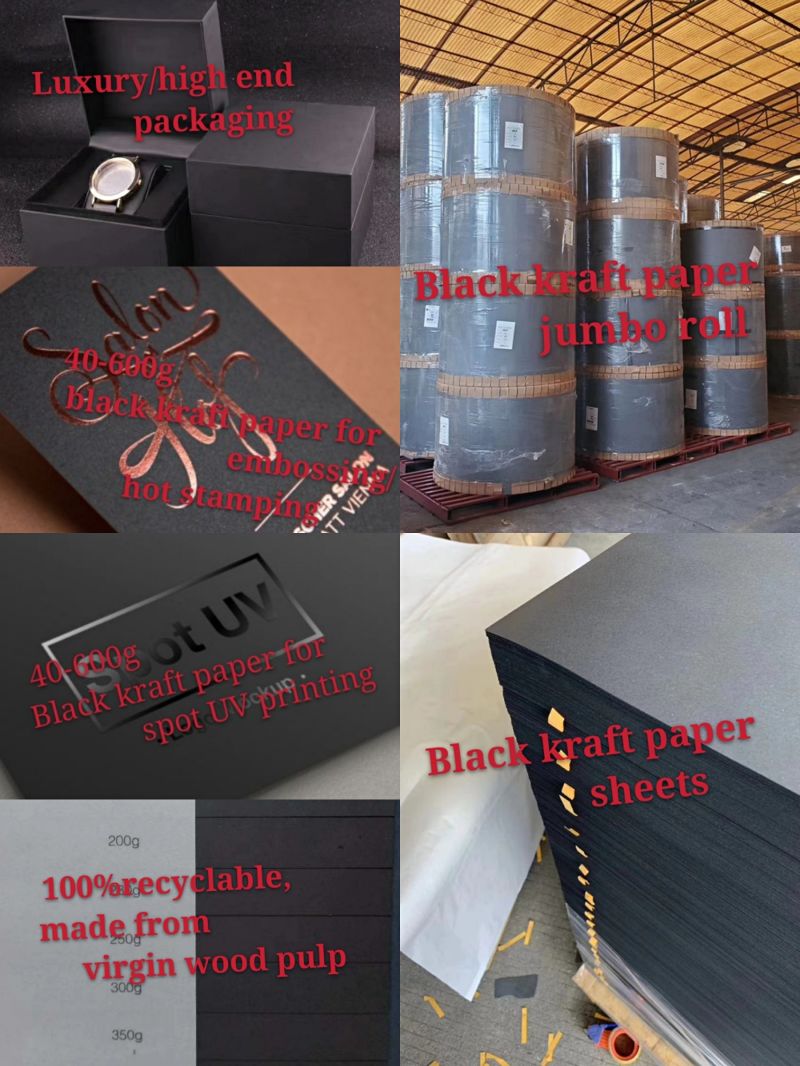 High Quality Black Kraft Paper 230g for Kraft Paper Business Cards