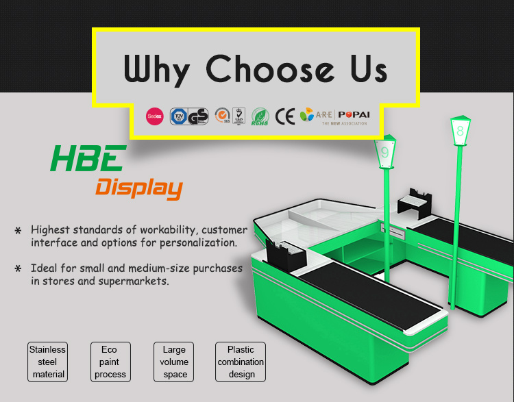 Supermarket Cashier Checkout Counter for Sale Point