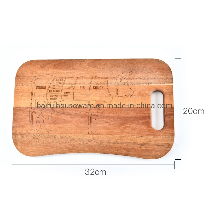 Factory Wholesale Natural Acacia Wood Chopping Boards Cutting Boards 1148