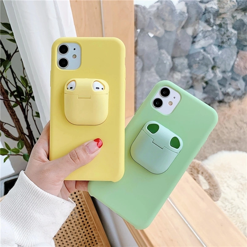 2 in 1 for iPhone and for Airpods Case Toghether for iPhone 11 Case with Holder for Airpod Carrier Phone Case Cover