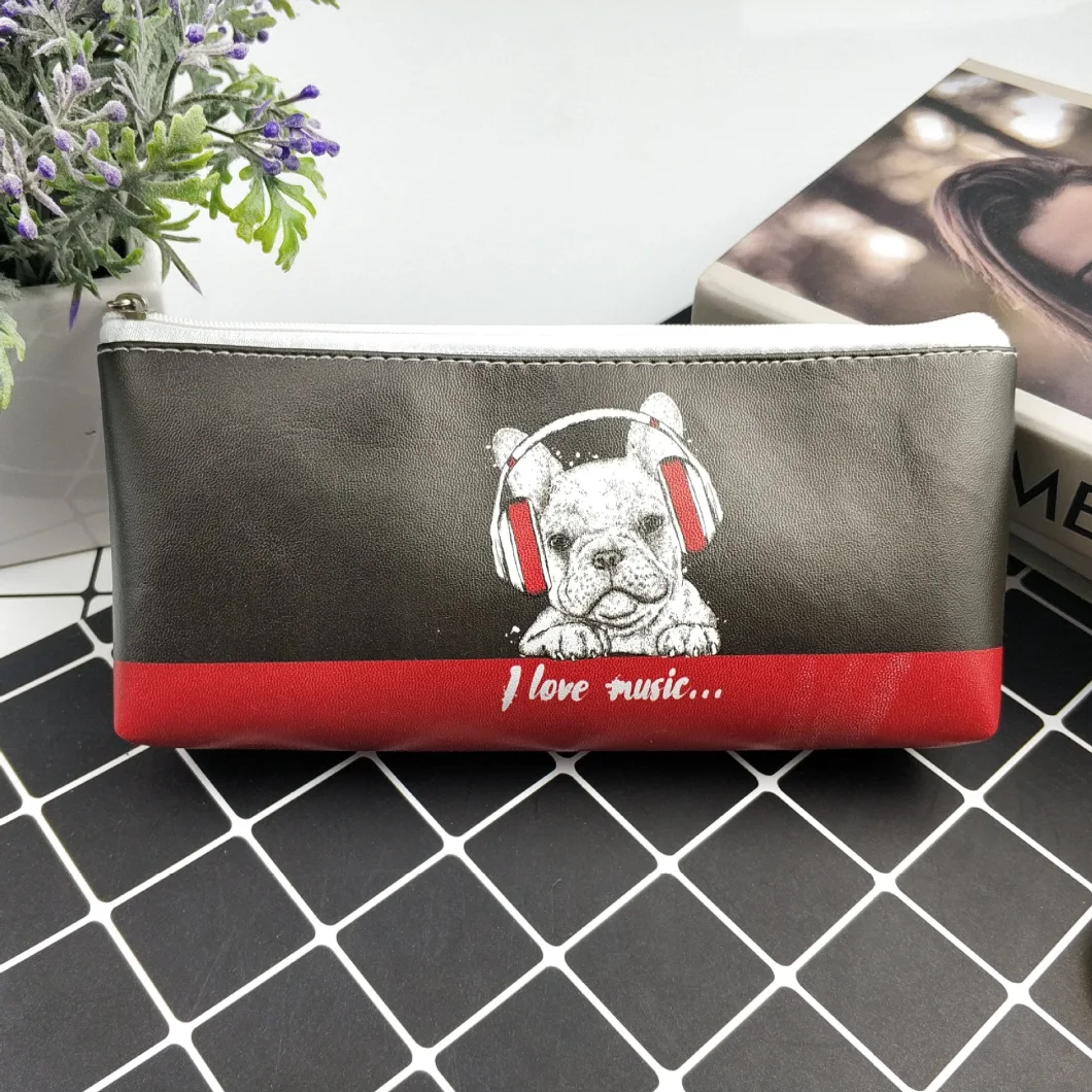 Simple Style Alpaca Pencil Case Digital Print Pencil Bag Customize Logo Stationery Bag