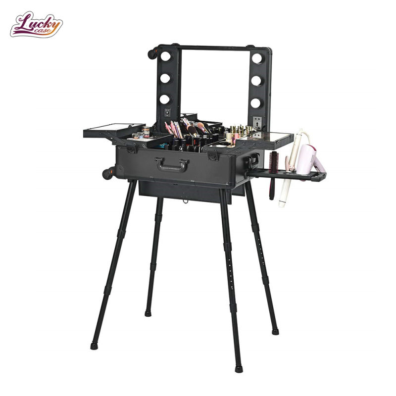 Hot-Selling Lady Outdoor Makeup Case Trolley Type