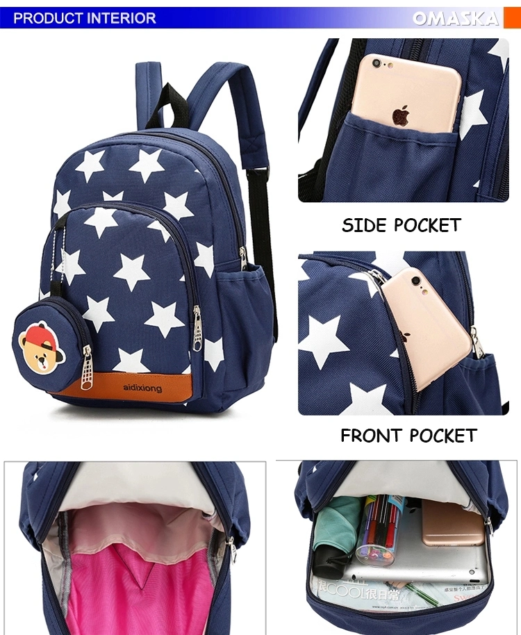 Fashion Korean Style Cartoon Nursery School Kids Backpack Children School Bag