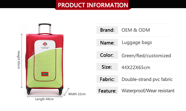 OEM Print Suitcase Trolley Case Printed Trolley Travel Luggage