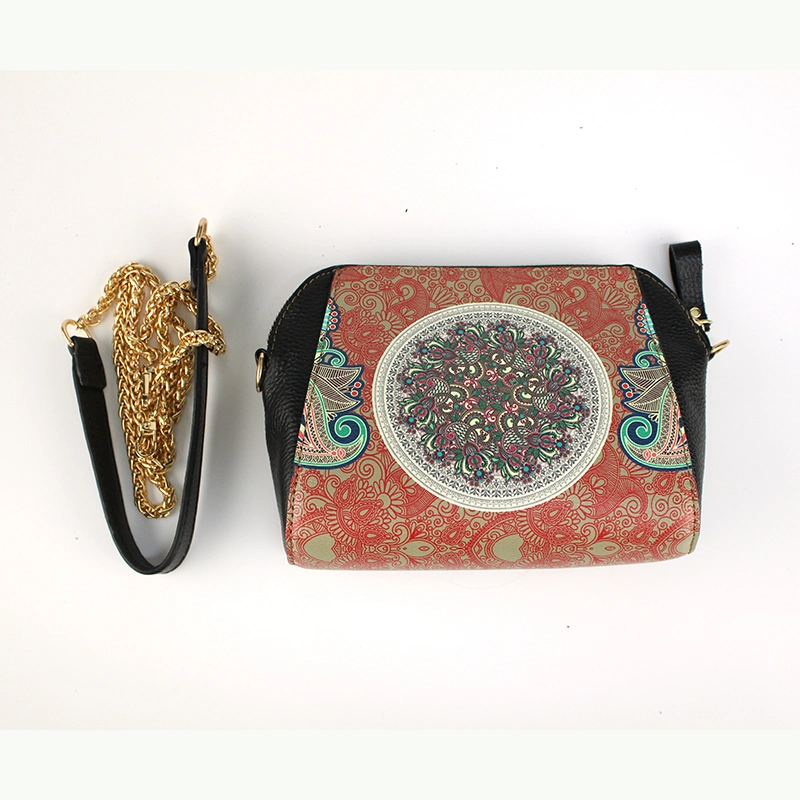 9-Inch Square National Retro Pattern Can Be Customized Shoulder Bag, Card Bag and Messenger Bag