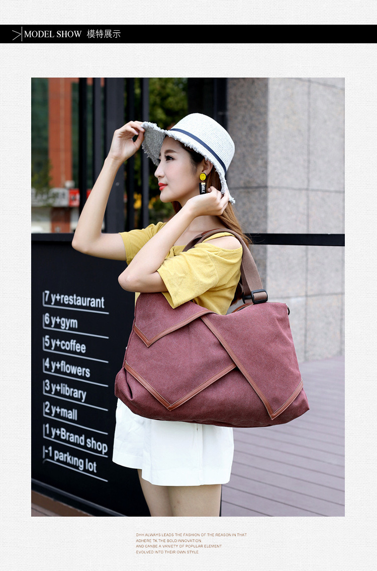 Leisure Canvas Stylish Woman Hand Bag Sling Shoulder Messenger Bag