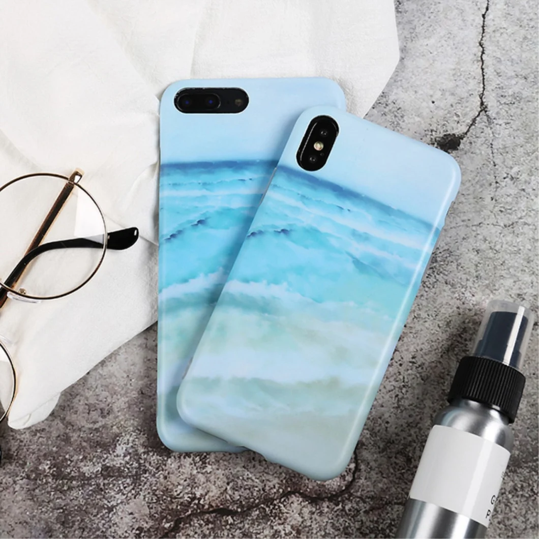 Summer Surf Beach Watercolor Style iPhone Case