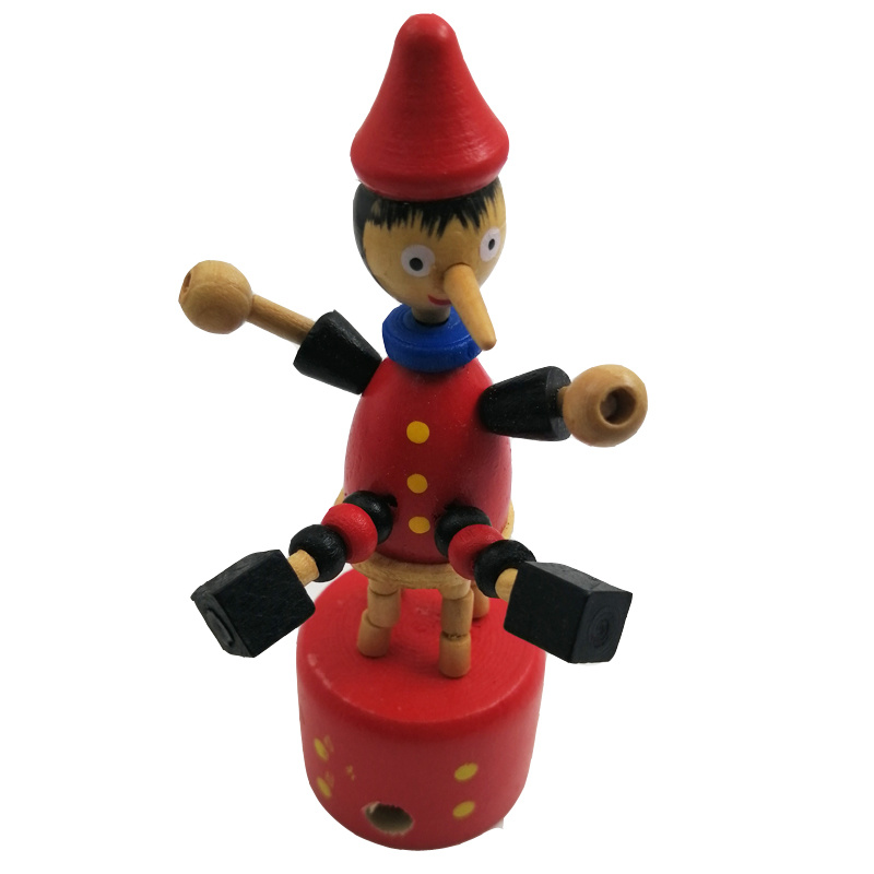 Wooden Toy Cute Puppet Doll Pinocchio Pencil Sharpener