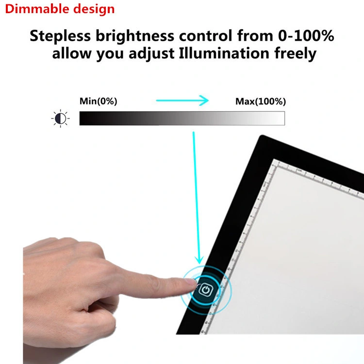 Slim LED Adjustable Tracing Drawing Board Illuminated Drawing Board A3 LED Light Pad