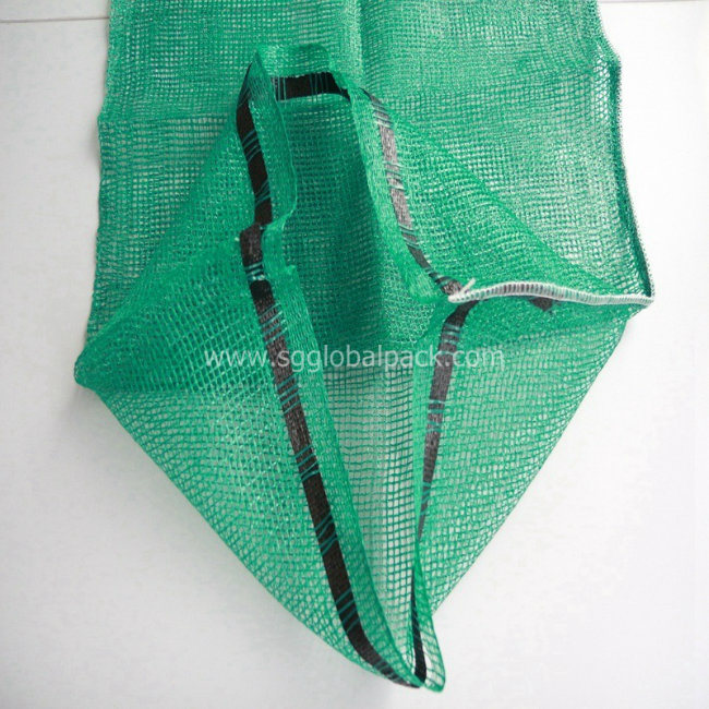 China Red L-Sewing PP Leno Mesh Net Bag