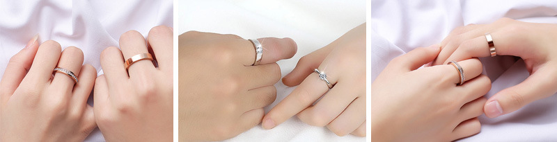 Ring 18K CZ Wedding Ring Jewelry Women 925 Silver Diamond Ring