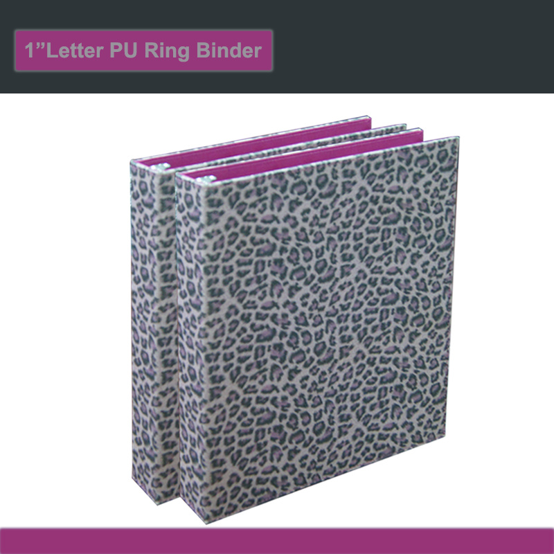 Custom 1" Round Ring175-Sheet Capacity Glitter PU Binder