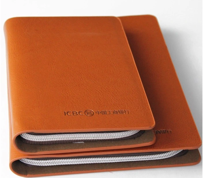 Handmade Ring Binder Journal Zipper A4 A5 PU Leather Planner Organizer Agenda Notebook