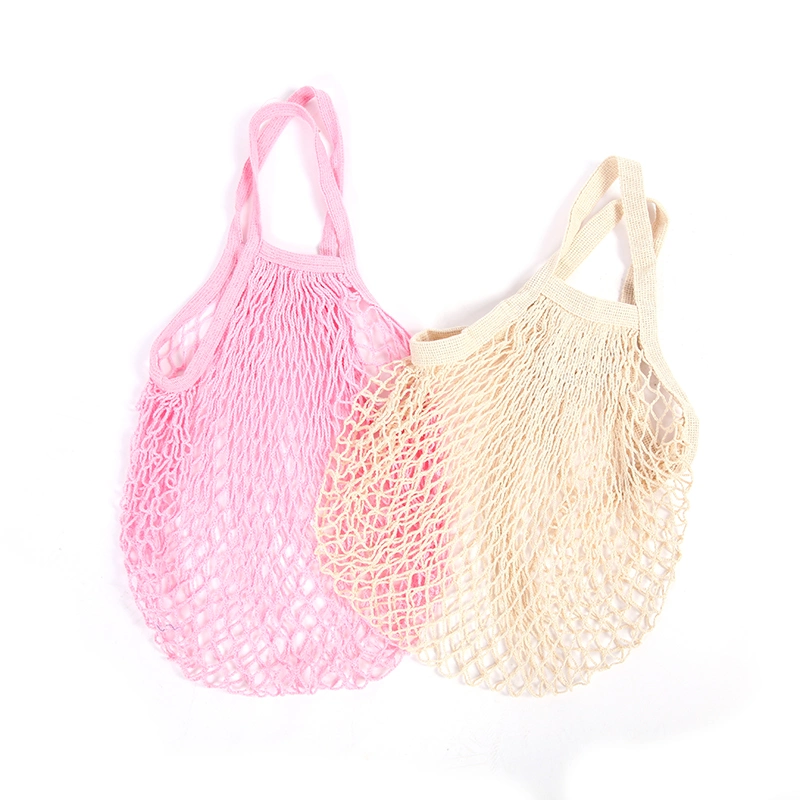 Cotton Sturdy Net Mesh Produce Shopping Tote String Bag